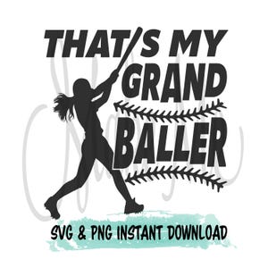 Softball SVG | Essa é minha grande jogadora de basquete | Essa é minha neta | Softball Grandma SVG | Softball Grandpa svg | Softball shirt svgs