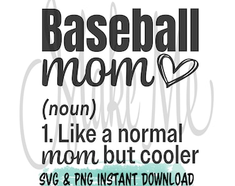 Baseball SVG | Baseball Mom SVG | Baseball Mom Shirt png | Baseball family svgs | Baseball Cut Files