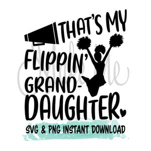 Cheer Grandpa SVG | Cheer Instant Download | Esse é o meu arquivo de corte digital da neta | Cheer Grandma SVG | Cheer svg