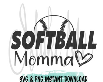 Softball SVG | Softball Momma SVG | Softball Momma Shirt png | Softball family svgs