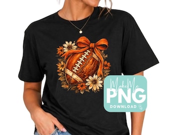 Football Floral Game Day File | Football Instant Download | Football SVG | Football PNG