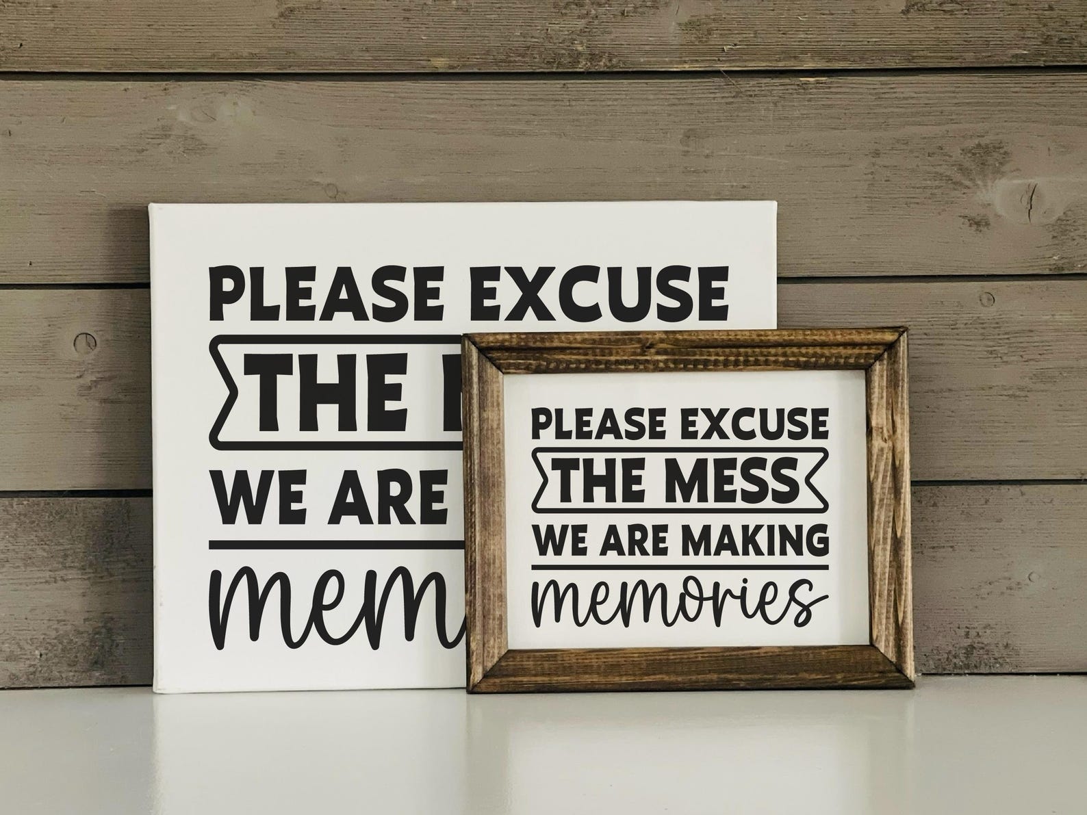 Mess Inside Sign Welcome Sign Svg | Please Excuse the Mess SVG | We Are Making Memories ...
