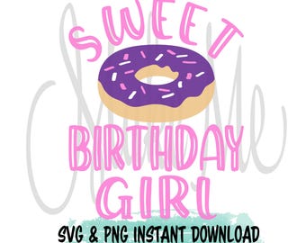 Verjaardags-svg | Feestvarken SVG | Feestvarken direct downloaden | Donut verjaardag svg | PNG-bestand met donutthema | Verjaardagssvg