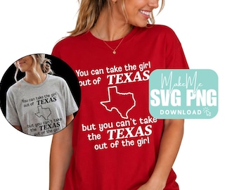 Texas Girl SVG PNG Shirt Design (Digital Download)