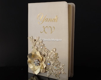 KJV gold Bible for Birthday, Sweet 16, Quinceanera, or Wedding, Personalized