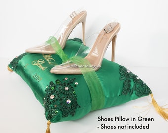 Shoes pillow for Sweet Sixteen or Quinceanera Personalized with name