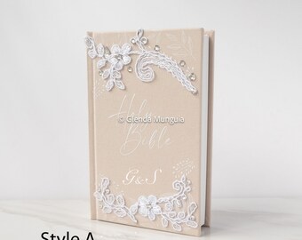 Wedding bible NIV with journaling pages - personalized