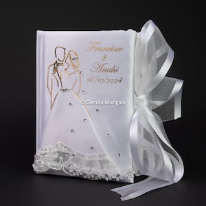 Wedding bible with couple personalized with names