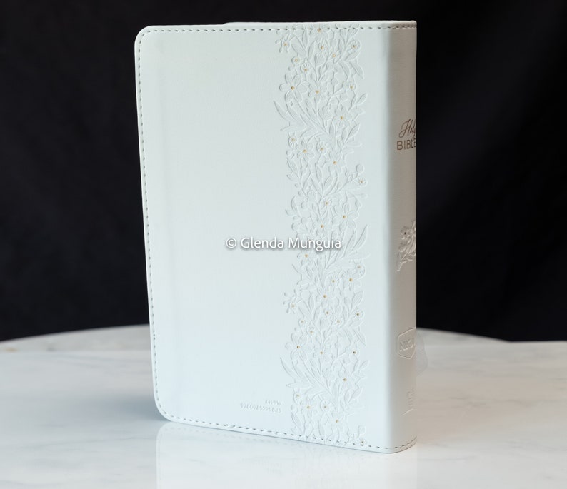 KJV Small Wedding bible personalized optional White bridal bible image 3