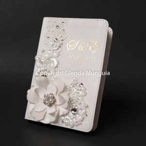 KJV Small Wedding bible personalized optional White bridal bible Gold foil