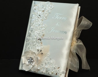 Large Wedding bible - personalized with names or initials