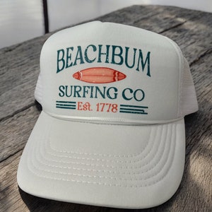 STRANDLUMMA - Partyhatt / Anpassningsbar truckerkeps / Poolparty / Mexiko Miami födelsedag Möhippa / sjö / 5-panels hatt / Båthatt