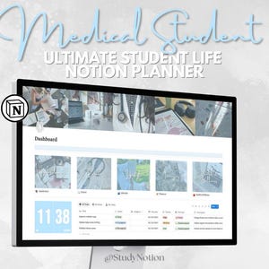 Medical Student Notion Planner: All-in-One Digital Life Organizer