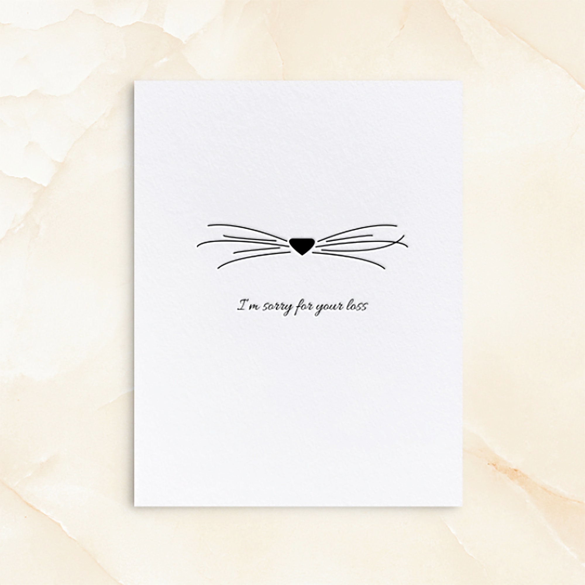 Cat Sympathy Card