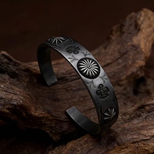 Sterling Silver Thunderbird Cuff Bracelet – Southwest Style Handcrafted Open Bangle