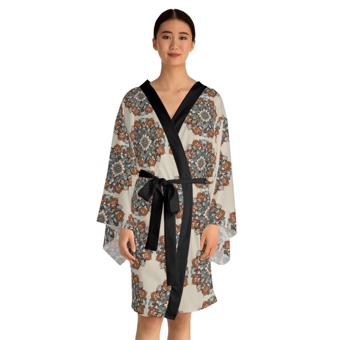 Wives Club Long Sleeve Kimono Robe (AOP)