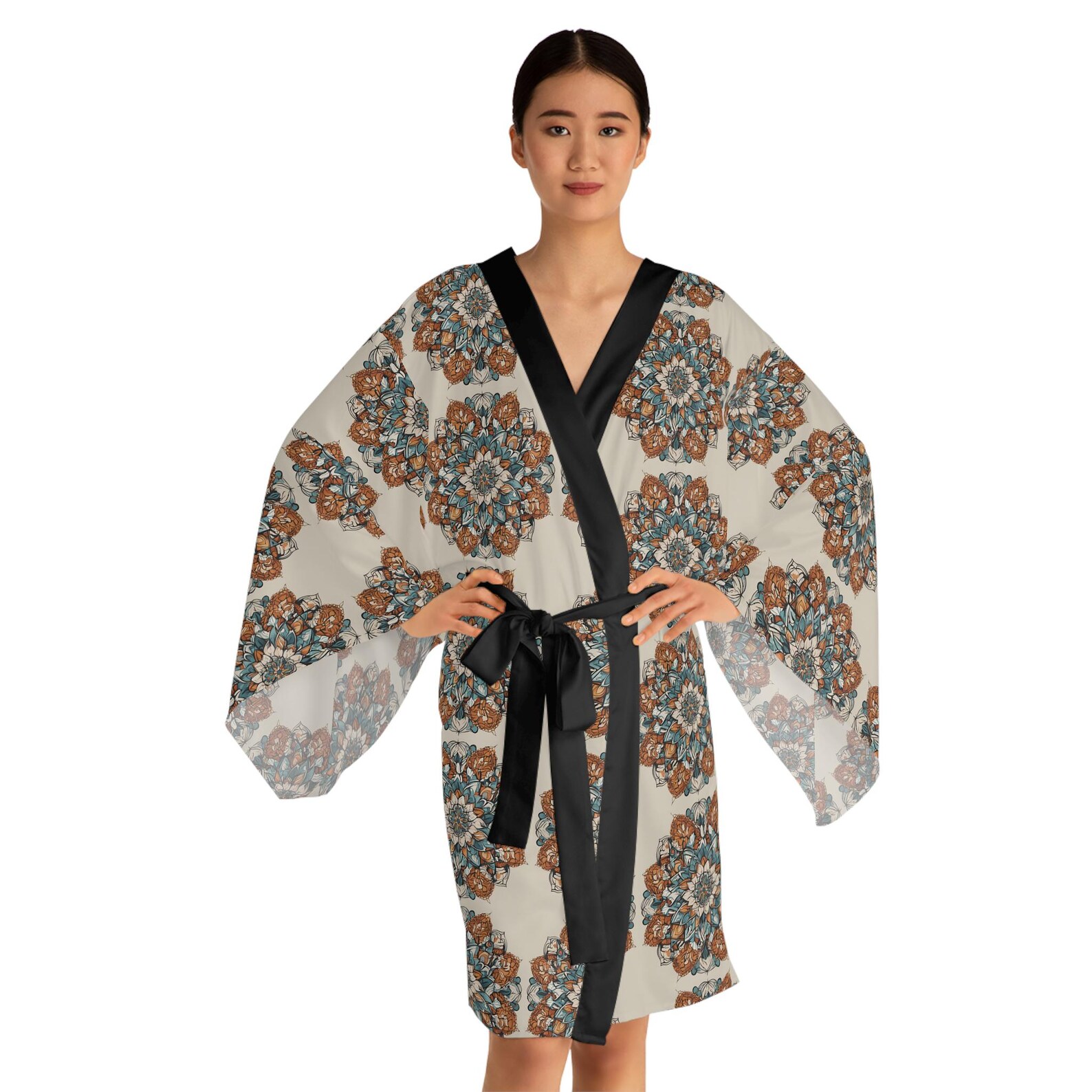 Wives Club Long Sleeve Kimono Robe (AOP) main image 1