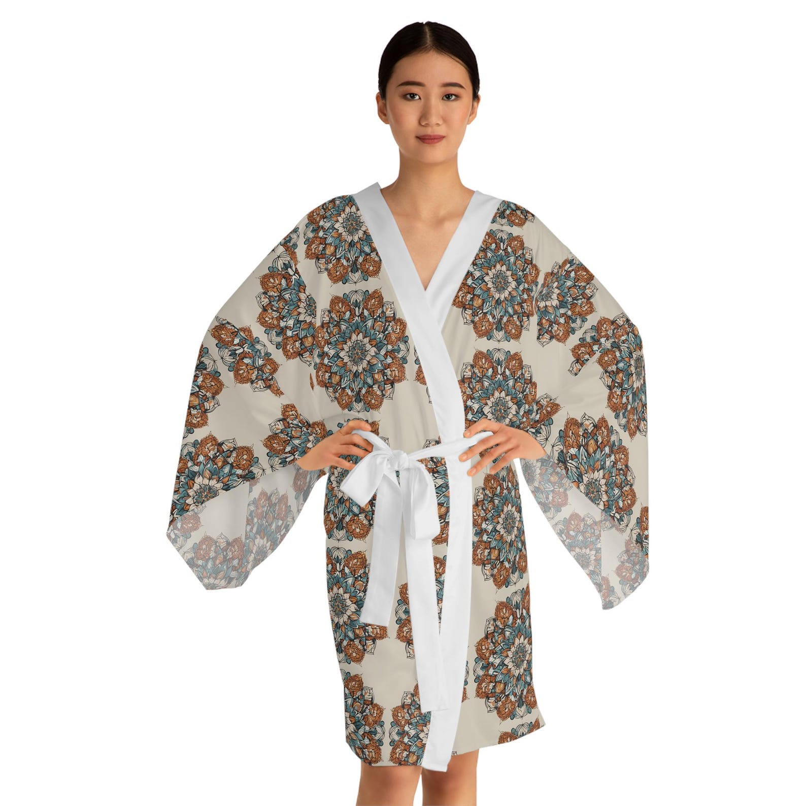 Wives Club Long Sleeve Kimono Robe (AOP) main image 0