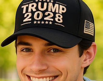 Trump 2028 gestickter Trump 2028 Hut Kappe machen Amerika wieder großartig Politische Unterstützung Hut MAGA Hut Unterstützung Trump Cap Republikaner Geschenk