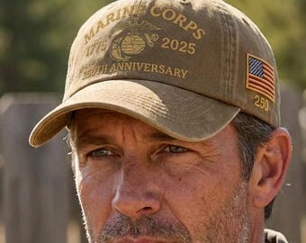 Khaki American hat, Marine Corps hat, Make America Great Again