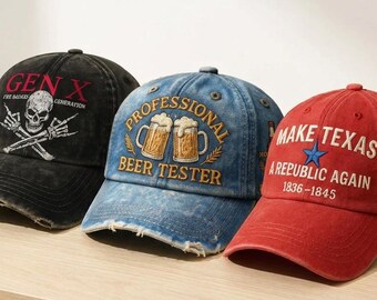 Embroidered Graphic Baseball Cap, Unisex Flat Cap, Adjustable, a perfect gift for him