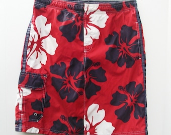 Teen Swim Skirt Hawaiian Flowers