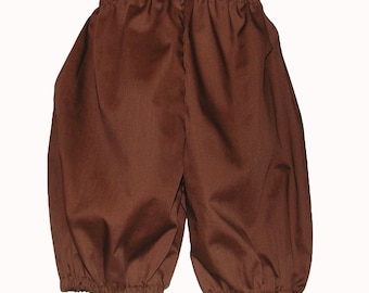 Brown Costume Britches for Boys: Size 2 / 3