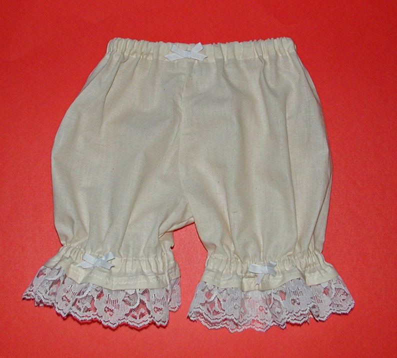 Cream Lacy Ruffled Pantaloons image 3