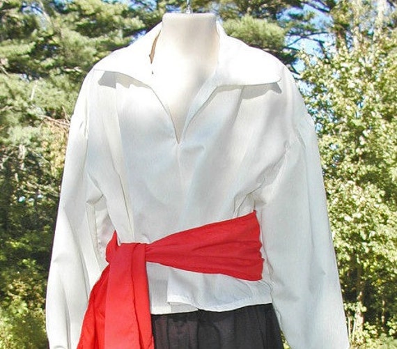Boy's Pirate Old Fashioned Shirt with Sash