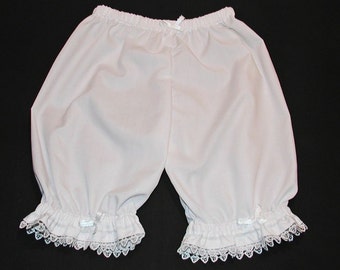 White  Lacy Ruffled Bloomers Size 12 Months