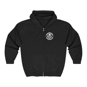 Bitchy Witch Club Hoodie met rits | Hoodie met heksenprint op voor- en achterkant