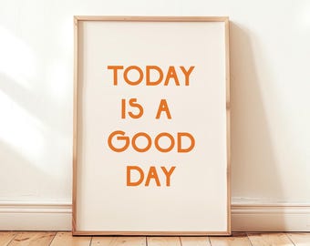 Positive Wall Art Modern Motivational Quote Print Minimal Typography Poster Self Love Bedroom Living Room Decor Positive Affirmation Print