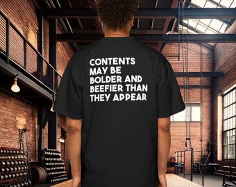 Camiseta para hombre, atrevida y robusta, gruesa, con estampado extragrande, diseño llamativo, gráfica única, talla extragrande.