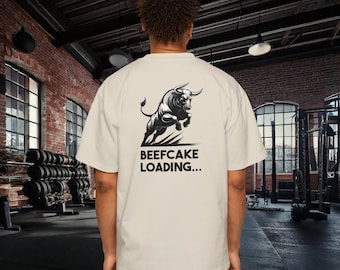 Camiseta extragrande con estampado de pastel de carne