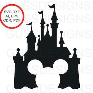 Disney Chateau svg dxf ai eps cdr pdf