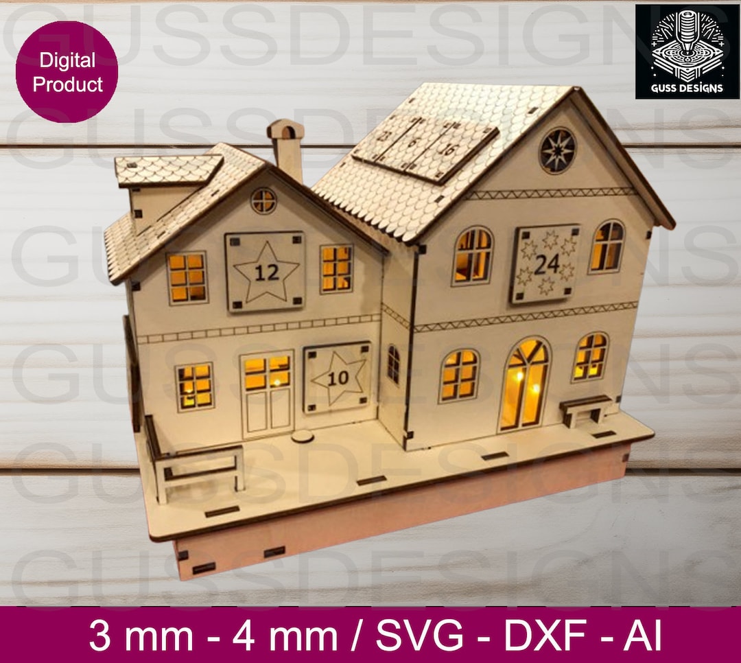 Advent Calendar Svg Dxf Ai - Etsy