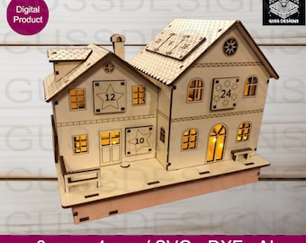 Advent calendar svg dxf ai