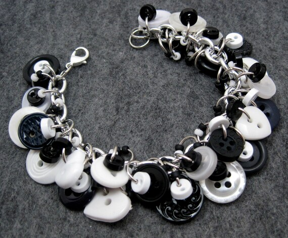 button charm bracelet