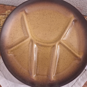 Vintage France: JAPY Rustic Fondue/Raclette Plate | Made in France 1960