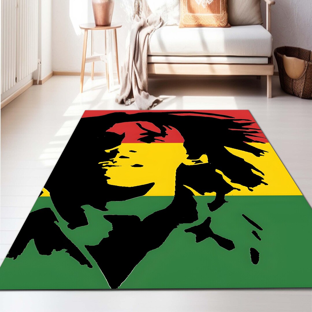 Bob Marley Pattern Rug, Bob Marley Rug, Marijuana Rug , Popular Rug ...