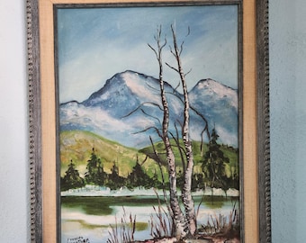 Paisaje montañoso invernal