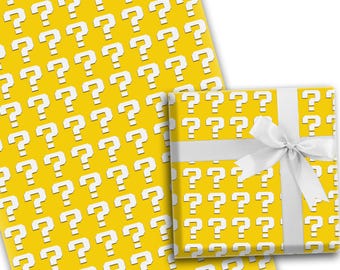 PRINTED & VERSAND Mario Frage Block D2 Geschenkpapier Geburtstag Jungen Mädchen Party Feier Glücklich Niedlich Kinderfilm Luigi Prinzessin Bowser