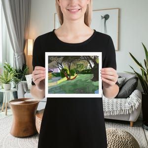Mediterranean Garden | Print of Original Artwork | 20 x 25 cm / 8 × 10 inch