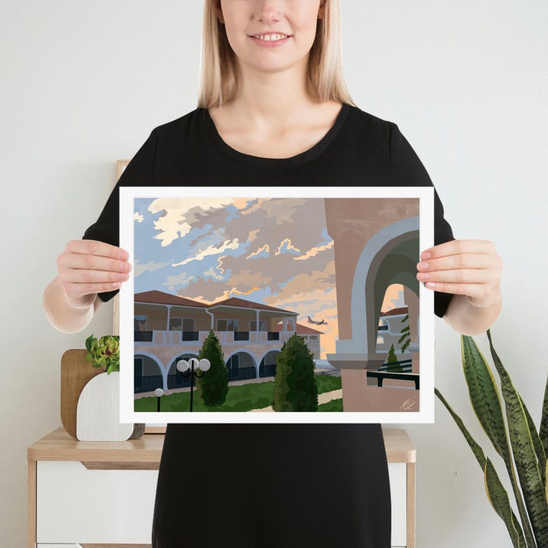 Evening in Greece | Print of Original Artwork | 30 x 40 cm / 12 × 16 inch