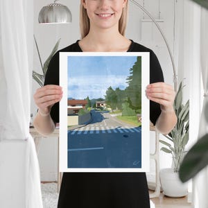 Town in the Woods | Print of Original Artwork | 30 x 40 cm / 12 × 16 inch