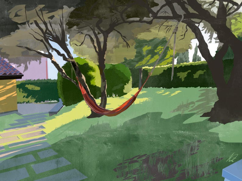 Mediterranean Garden | Print of Original Artwork