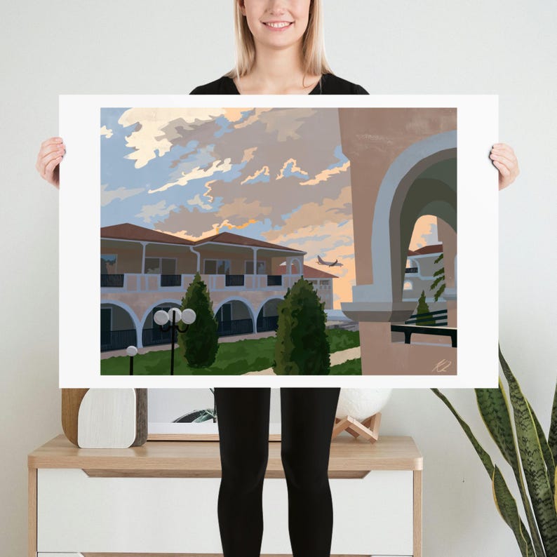 Evening in Greece | Print of Original Artwork | 61 x 91 cm / 24 × 36 inch