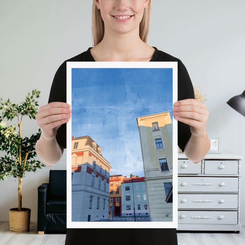 City Street #1 | Print of Original Artwork | 30 x 46 cm / 12 × 18 inch