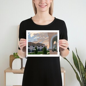 Evening in Greece | Print of Original Artwork | 20 x 25 cm / 8 × 10 inch