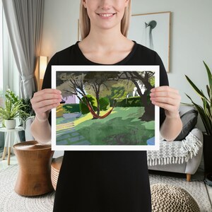 Mediterranean Garden | Print of Original Artwork | 28 x 35 cm / 11 × 14 inch